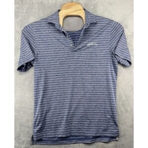 Johnnie-O Kansas City Royals Short Sleeve Polo Shirt Blue Performance Men's M‎